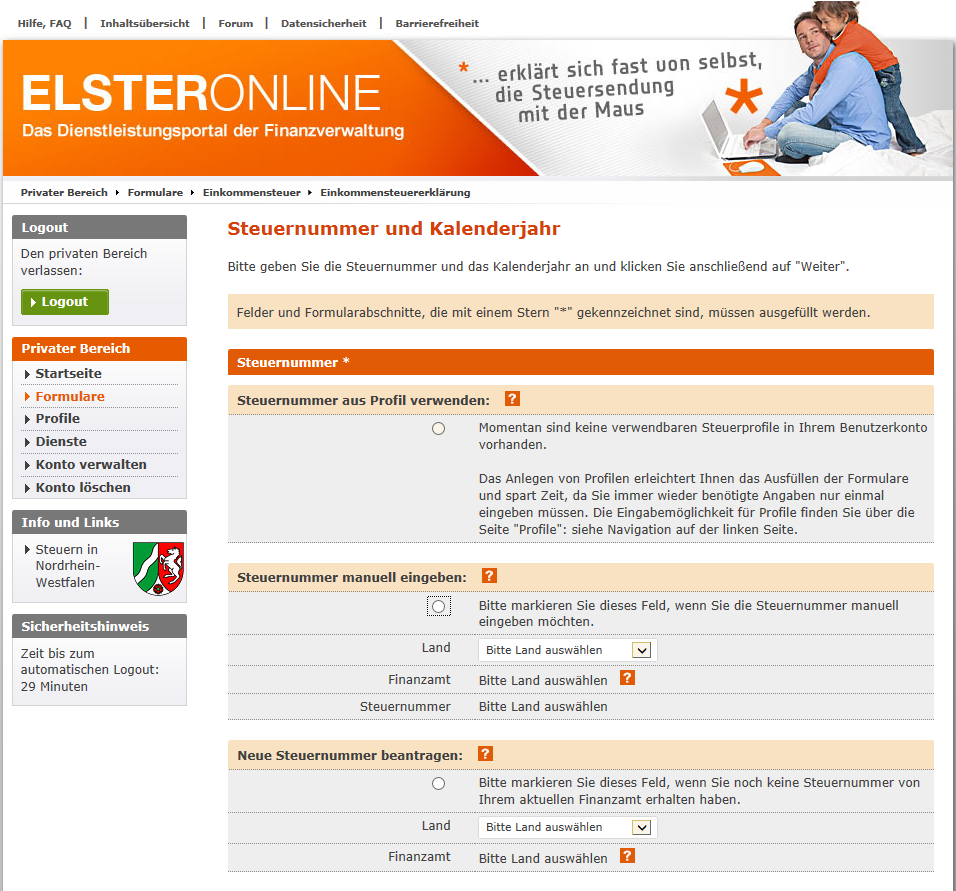 Abbildung 1: ELSTER-Online